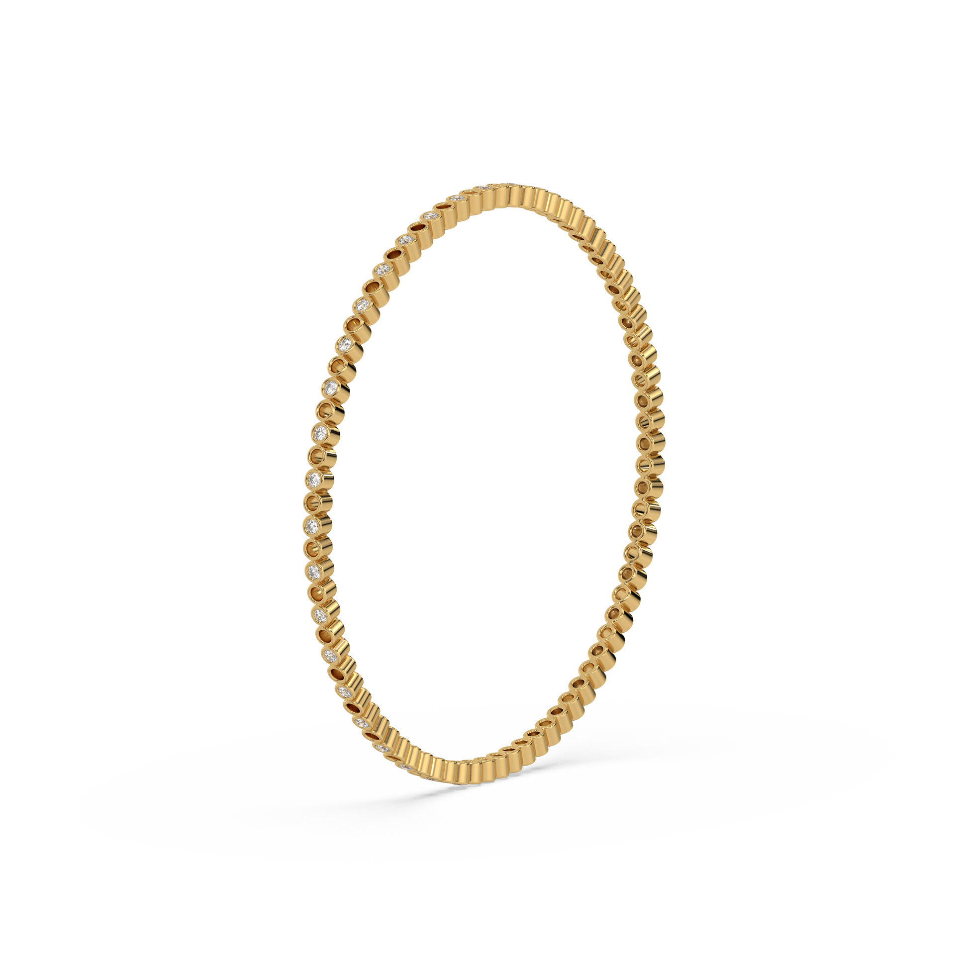 Beaded - Lab Diamond Bangle