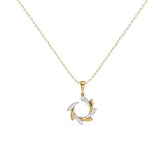Cocktail Swirl - Lab Diamond Pendant Necklace