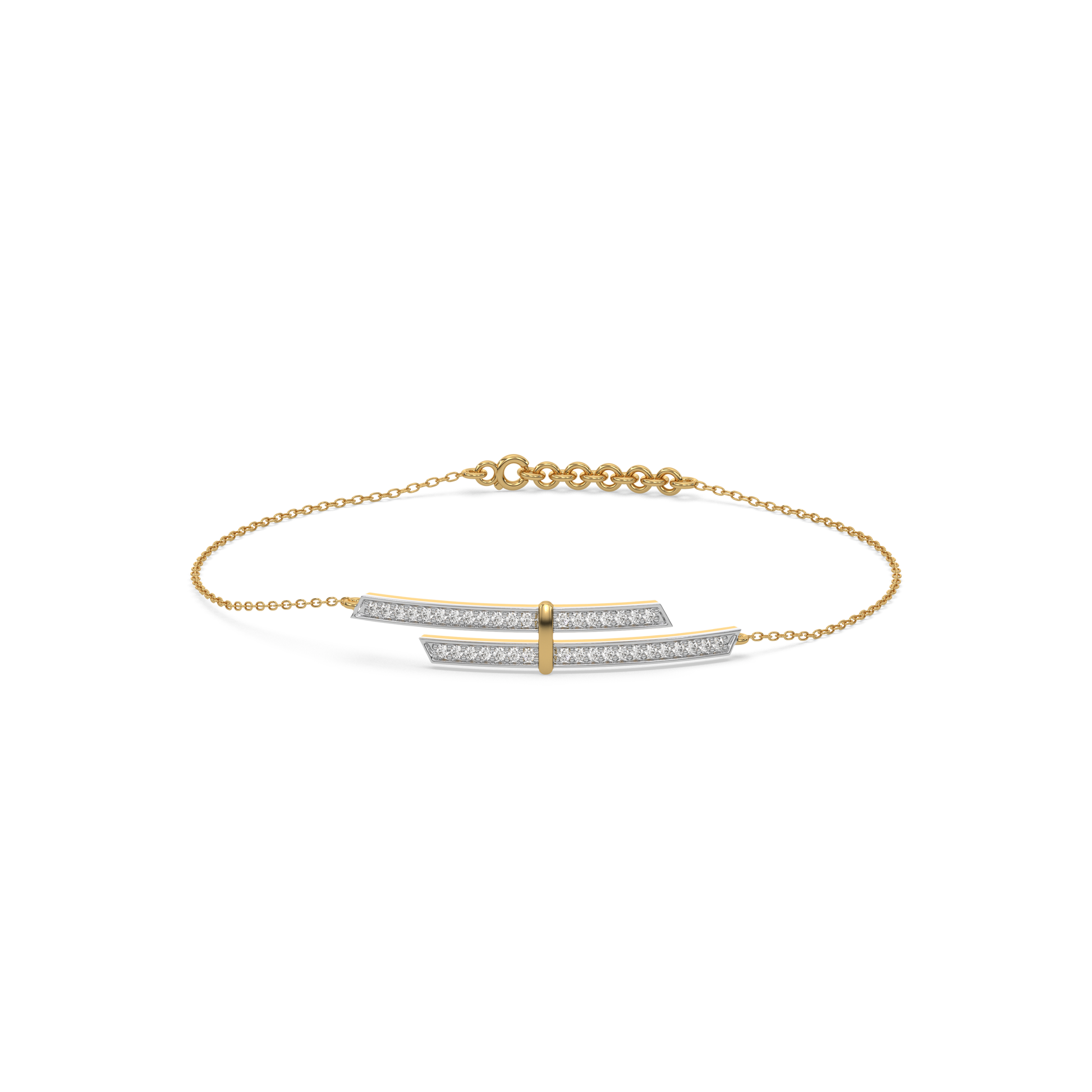 Edge of Elegance - Lab Diamond Bracelet