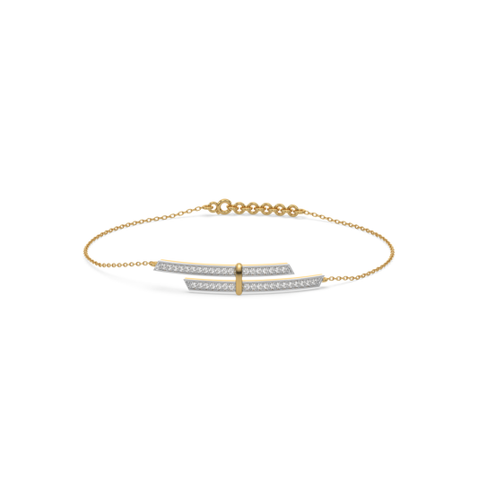 Edge of Elegance - Lab Diamond Bracelet