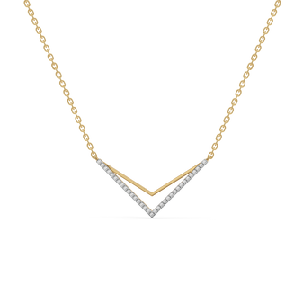 Edgy Dazzle - Lab Diamond Necklace