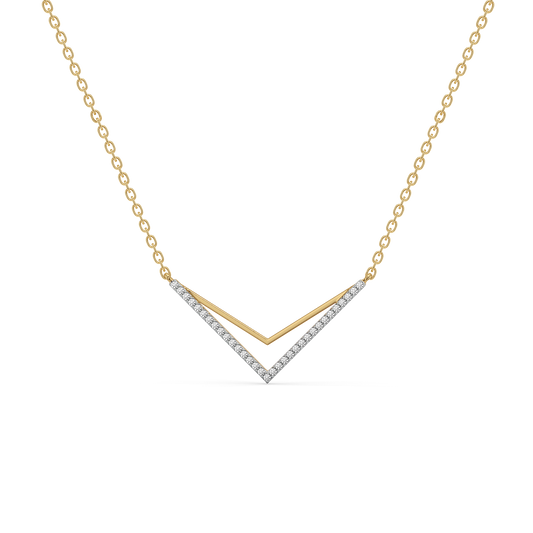Edgy Dazzle - Lab Diamond Necklace
