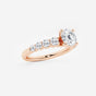 Elara - Graduated Side Stones Engagement Ring