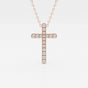 Eleanor - Intricate Pave Cross Design Necklaces