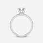 Eliana - Draping Hidden Halo Engagement Ring