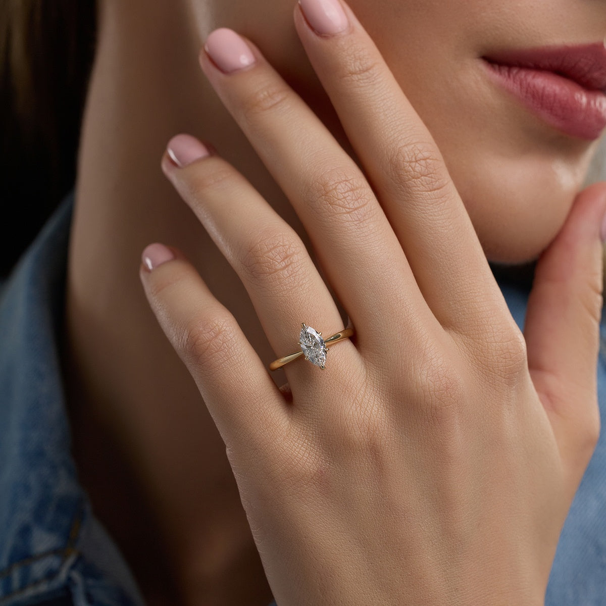 Elise - Delicate Solitaire Engagement Ring