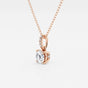 Elise - Elegant Hidden Halo Pendant Necklaces