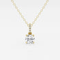 Elise - Elegant Hidden Halo Pendant Necklaces