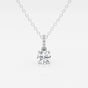 Elise - Elegant Hidden Halo Pendant Necklaces