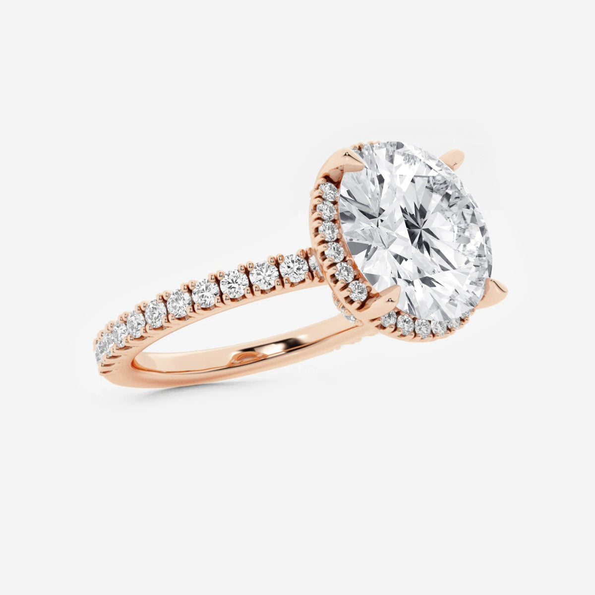 Emery - Hidden Halo Design Engagement Ring