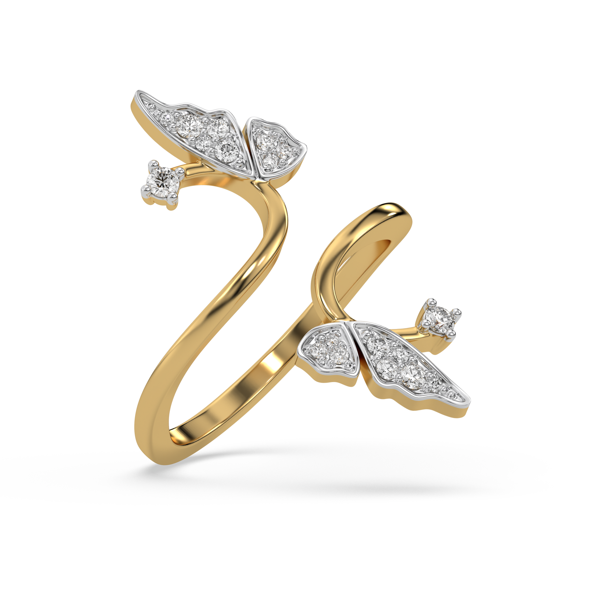 Enchanted Butterfly - Lab Diamond Open Top Ring