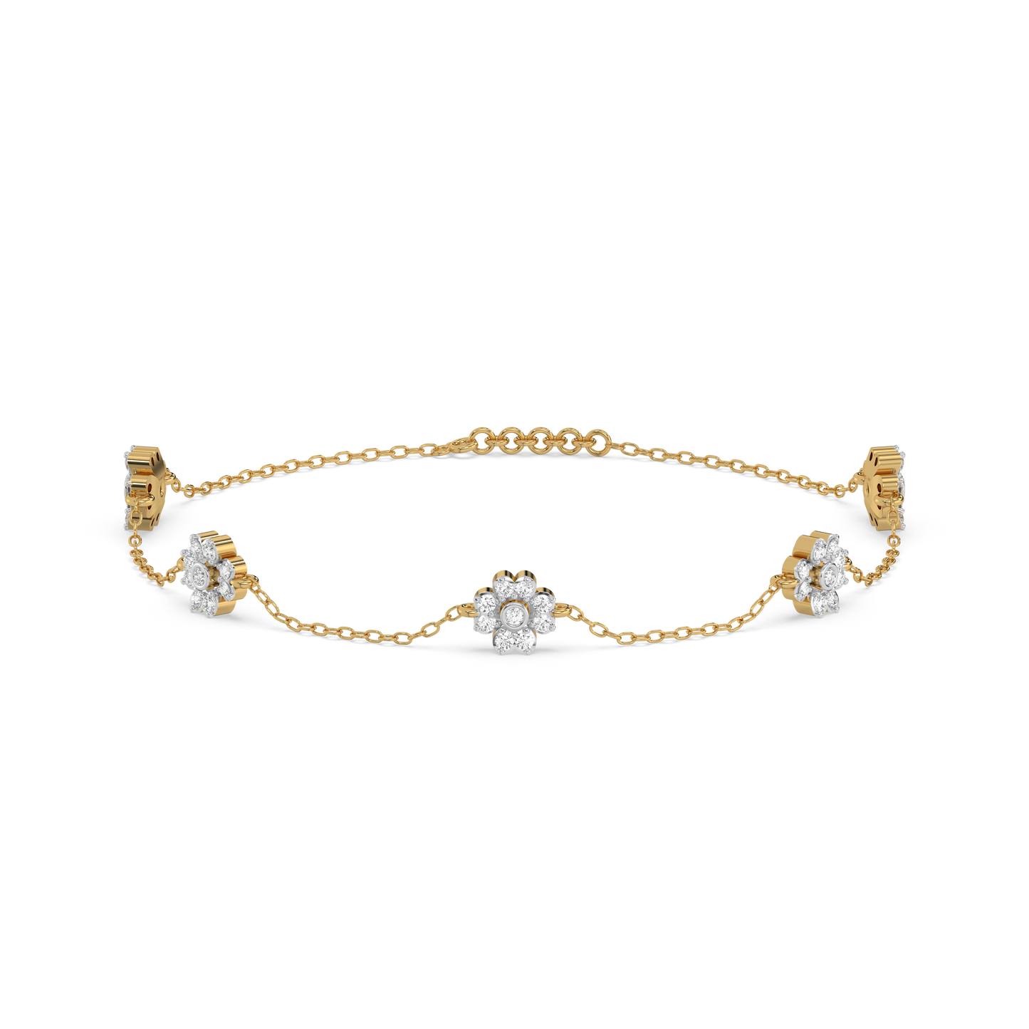 Eternal Bloom - Lab Diamond Station Bracelet