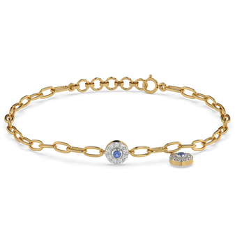 Evil Eye Elixir - Lab Diamond Charm Bracelet