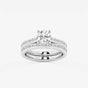 Evangeline - Intricate Side Accents Engagement Ring