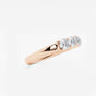 Evelyn - Elegant Five Stone Band Wedding Ring