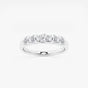 Evelyn - Elegant Five Stone Band Wedding Ring