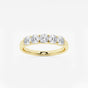 Evelyn - Elegant Five Stone Band Wedding Ring