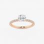 Evelyn - Eternity Side Stones Engagement Ring