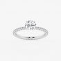 Evelyn - Eternity Side Stones Engagement Ring