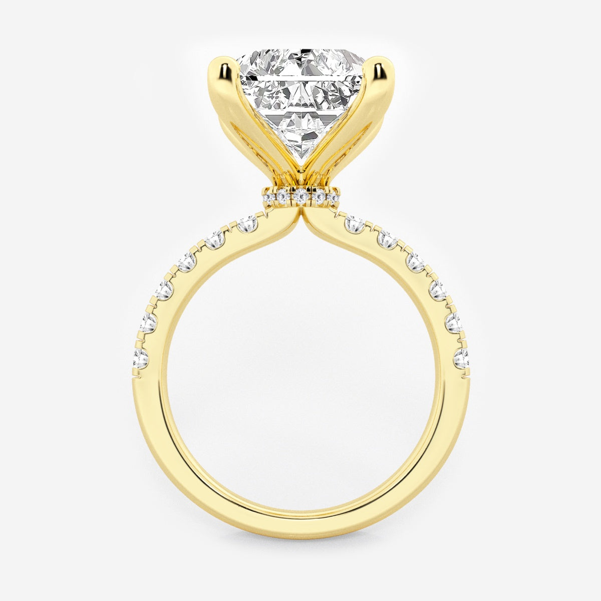 Everly - Hidden Halo Elegance Engagement Ring