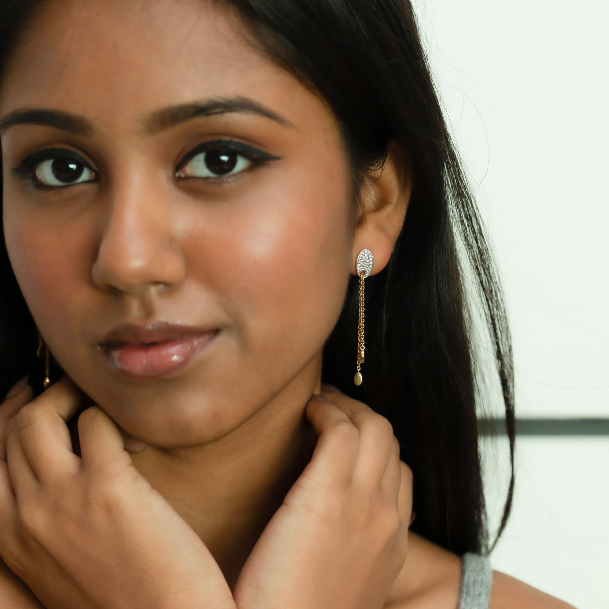 FlexiLink - Lab Diamond Drop Earrings