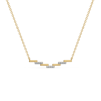 Floating Staircase - Lab Diamond Necklace