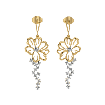 Flora Dewdrops - Lab Diamond Earrings