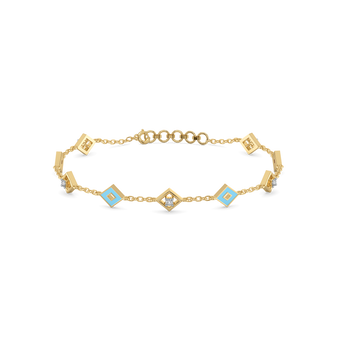 Frosted Serenity - Lab Diamond Snowflakes Bracelet
