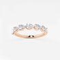 Kylie - Floating Anniversary Design Wedding Ring