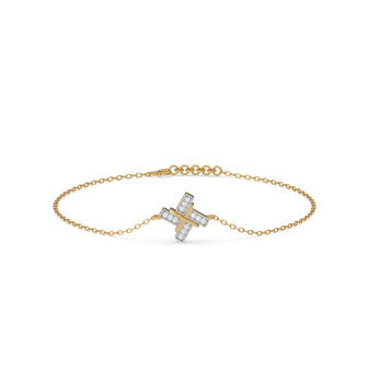 Geometric Glow - Lab Diamond Bracelet