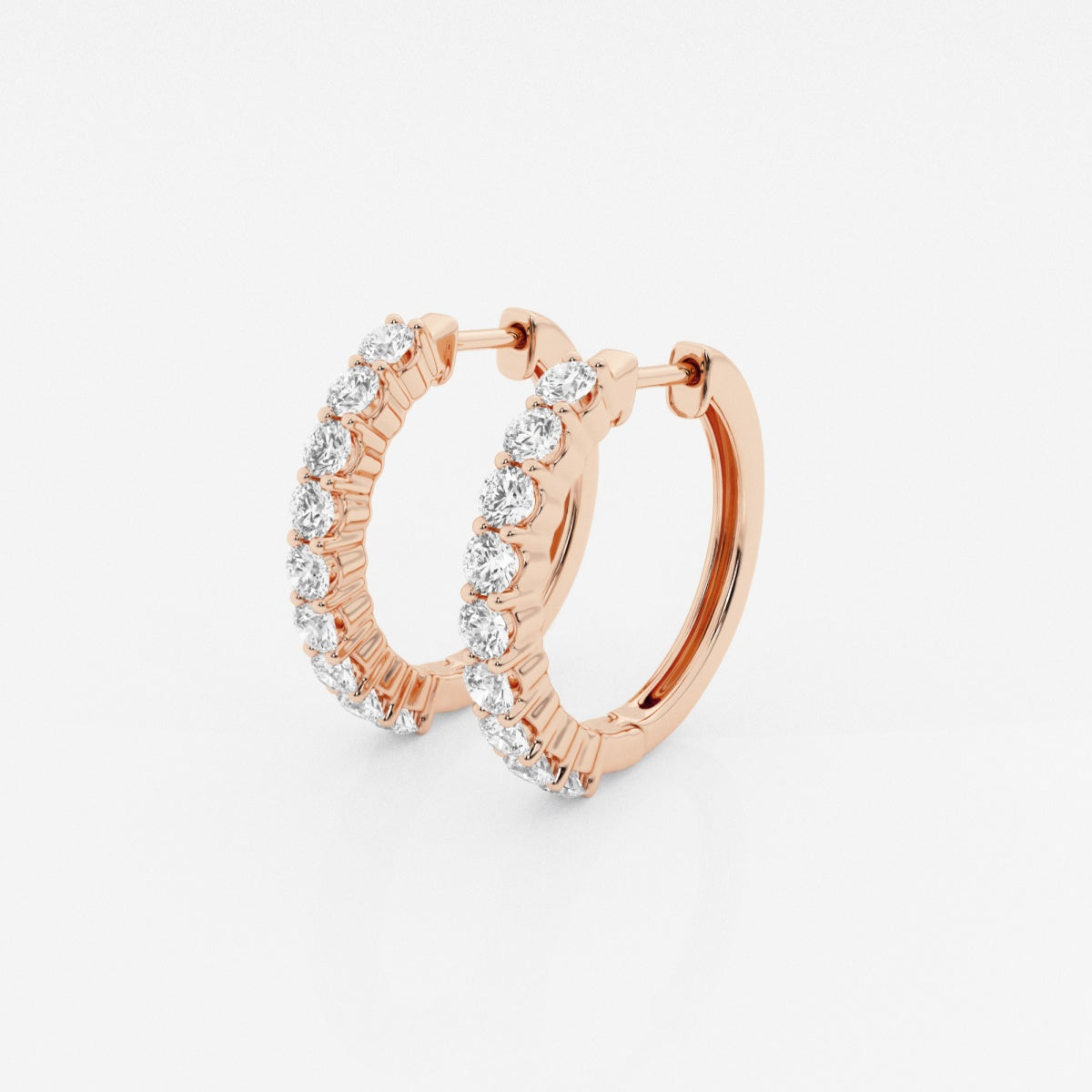 Hazel - Classic Shared Prong Design Earrings