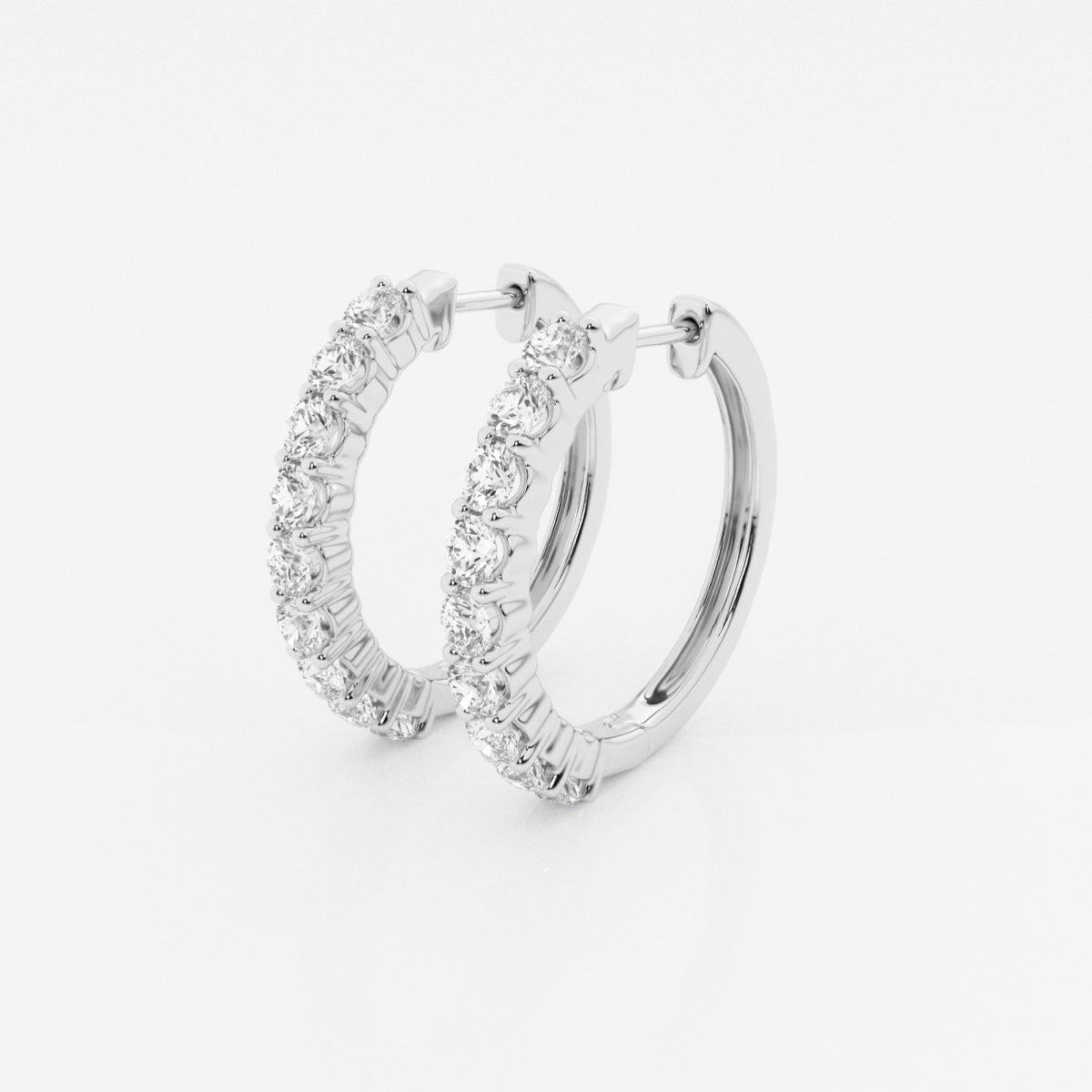 Hazel - Classic Shared Prong Design Earrings