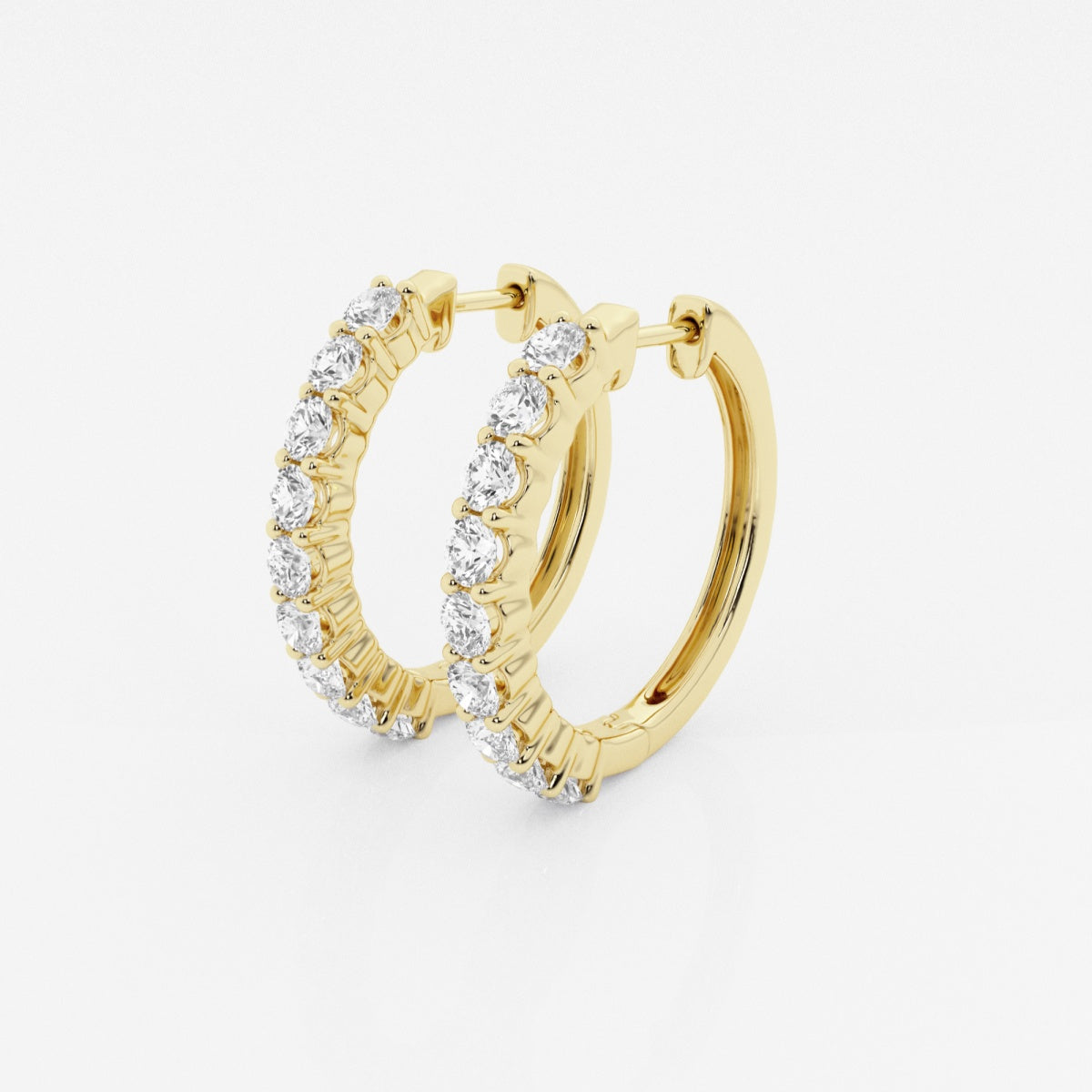 Hazel - Classic Shared Prong Design Earrings