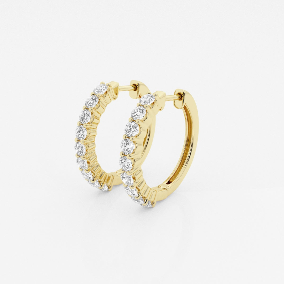 Hazel - Classic Shared Prong Design Earrings