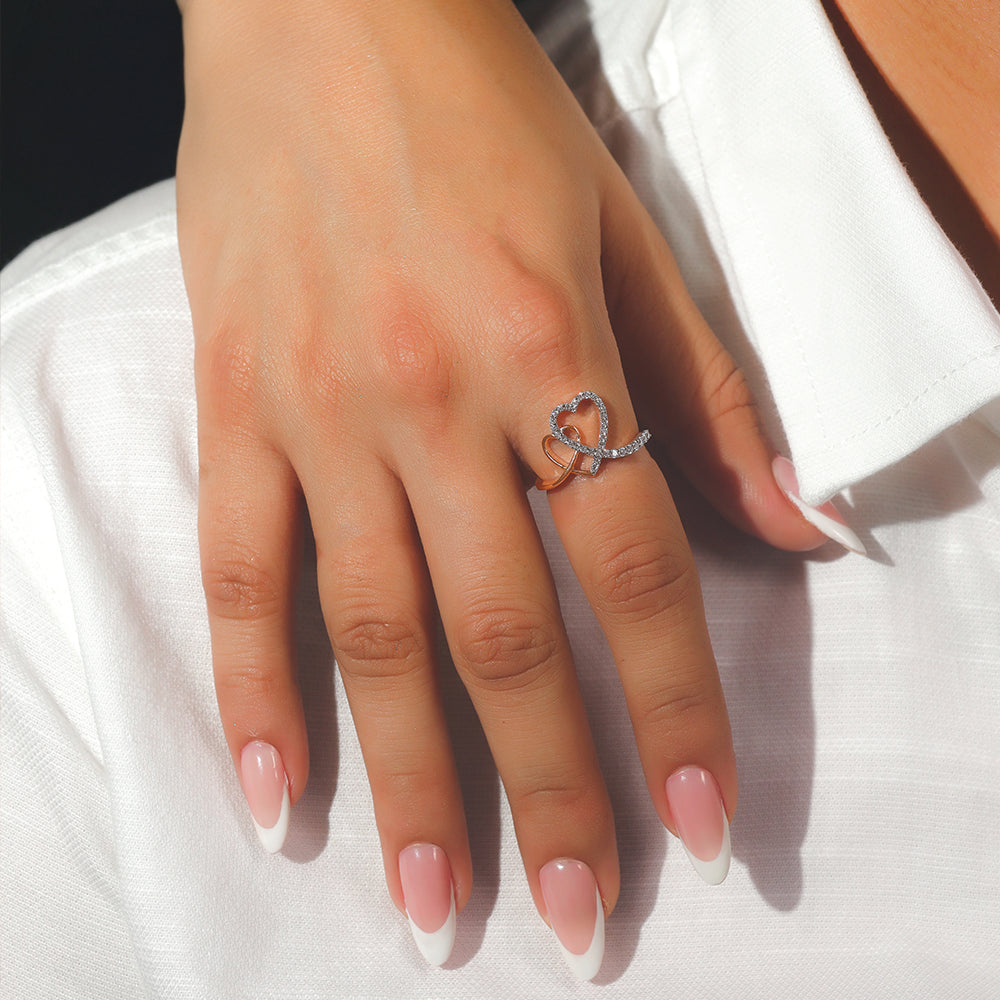 Heart Entwined - Lab Diamond Fashion Ring