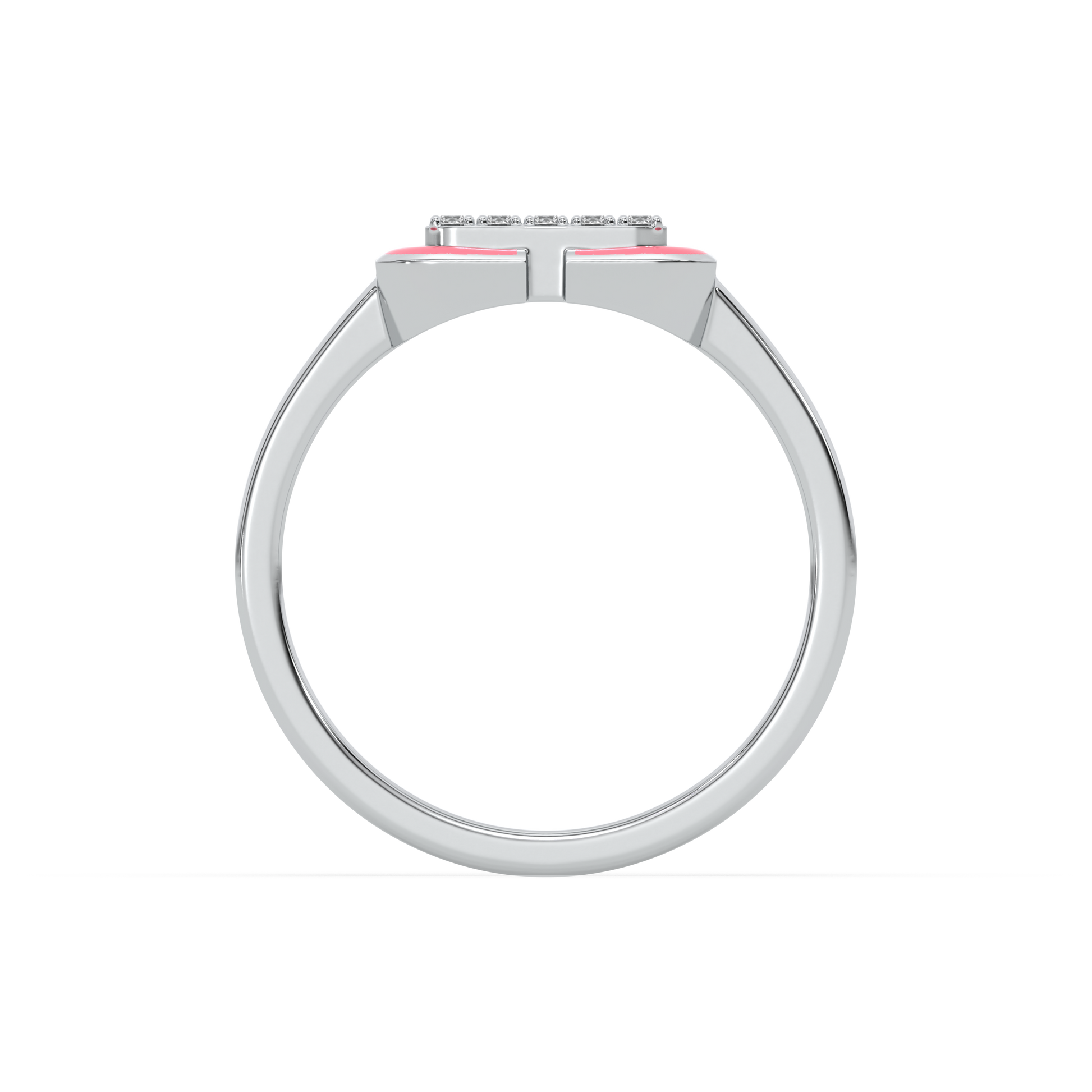 Hot Blush Pink - Lab Diamond Fashion Ring