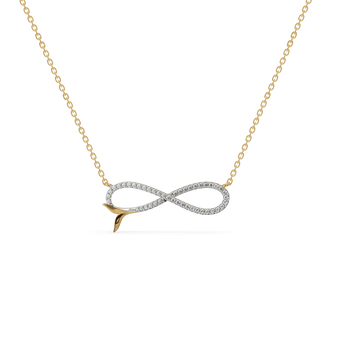 Infinity Tide - Lab Diamond Necklace