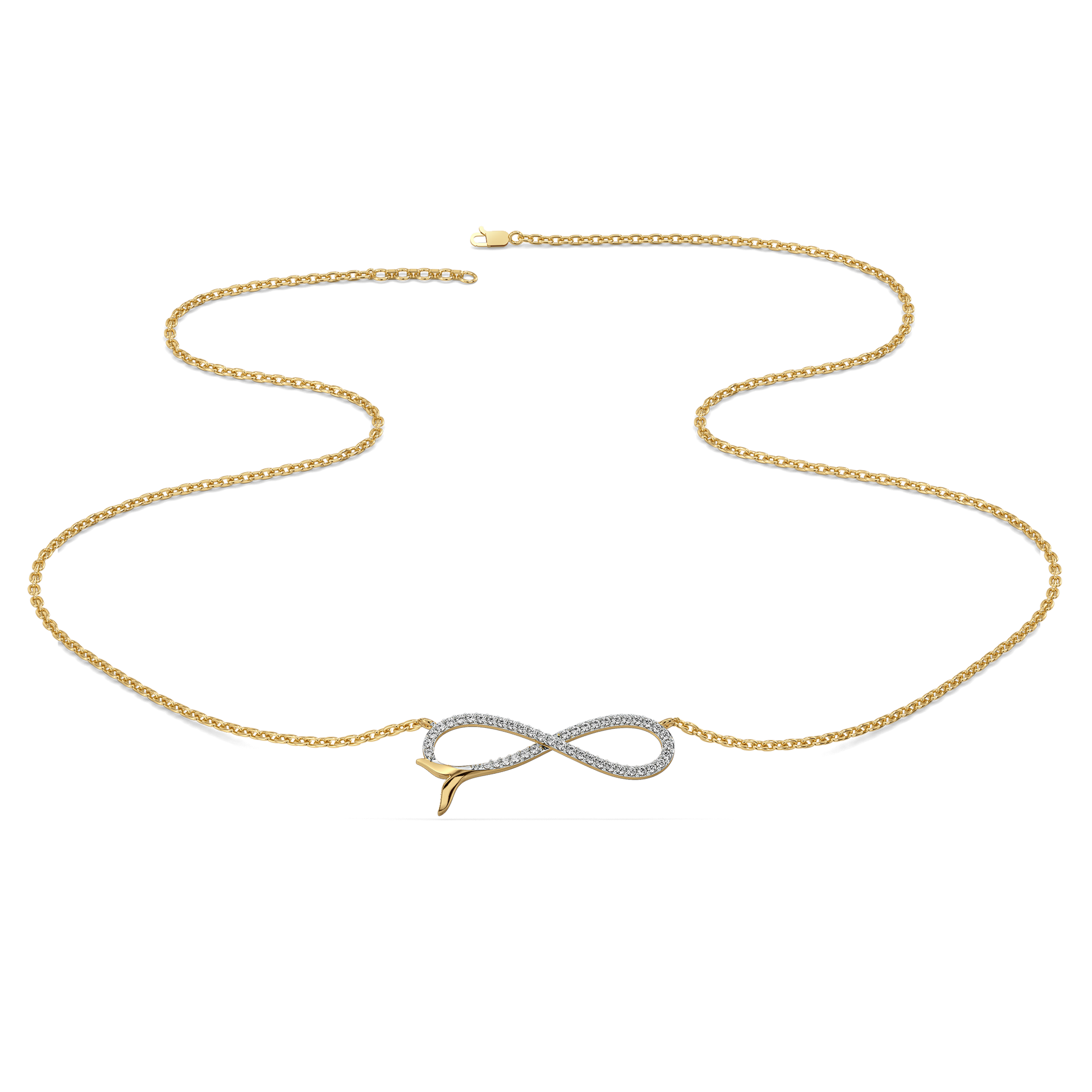 Infinity Tide - Lab Diamond Necklace