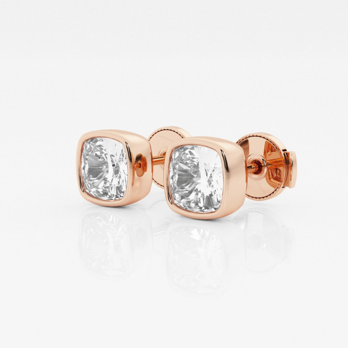 Isabella - Modern Bezel Setting Earrings