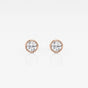 Isabella - Modern Bezel Setting Earrings
