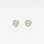 Isabella - Modern Bezel Setting Earrings