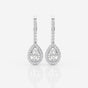 Isla - Graceful Halo Design Earrings