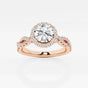 Juliette - Double Twist Halo Engagement Ring