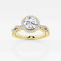 Juliette - Double Twist Halo Engagement Ring