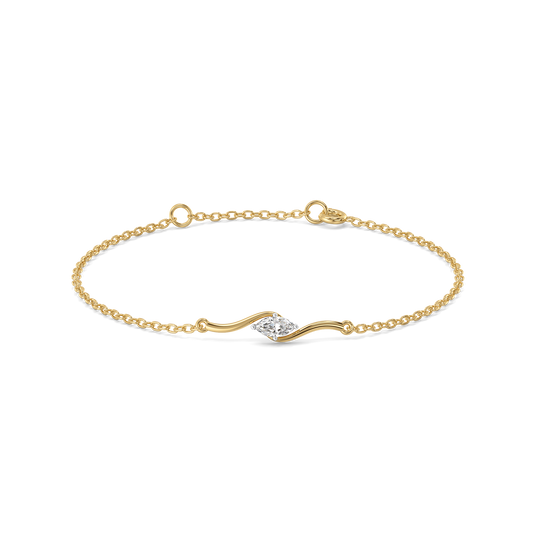 Astra Marquise - Pure Gold Lab Diamond Fashion Bracelet