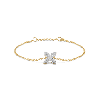Daffodil Flora - Pure Gold Lab Diamond Fashion Bracelet