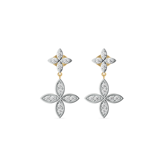 Daffodil Drops - Pure Gold Lab Diamond Earrings