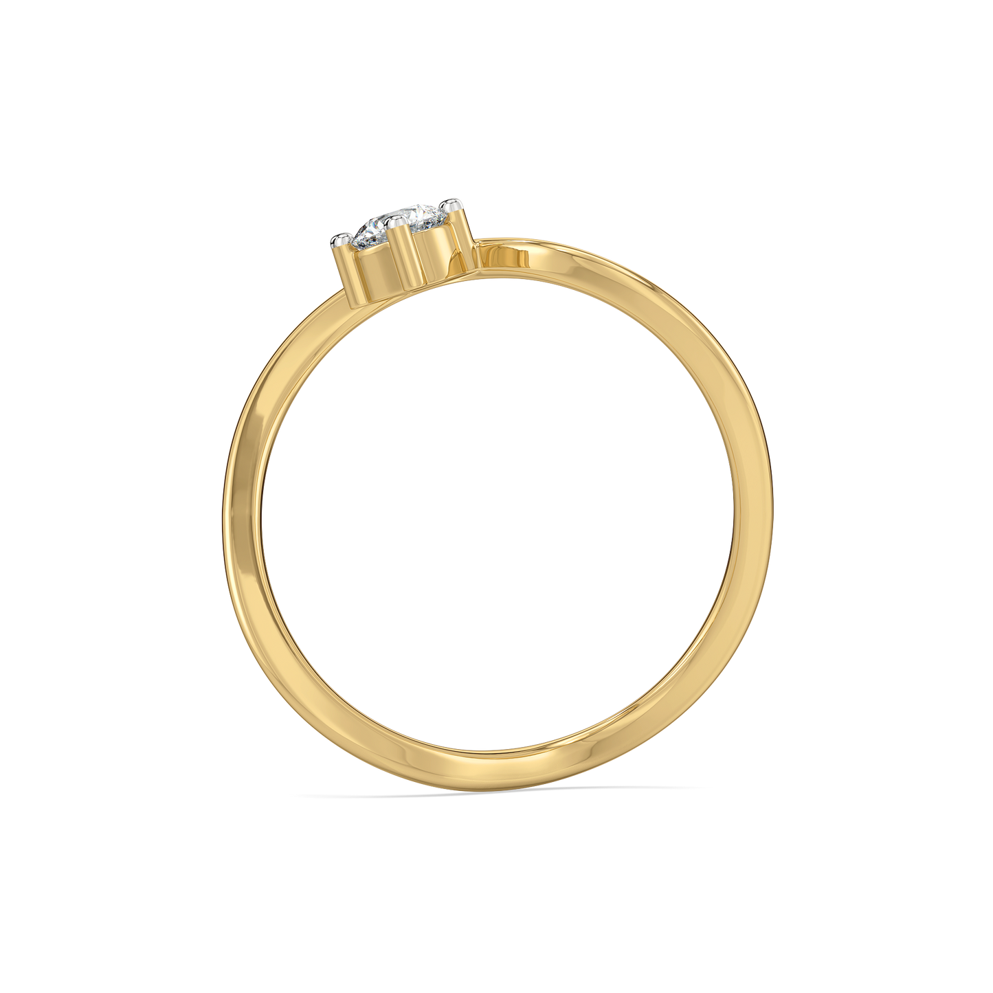Celeste Dew Solitaire - Pure Gold Lab Diamond Fashion Ring