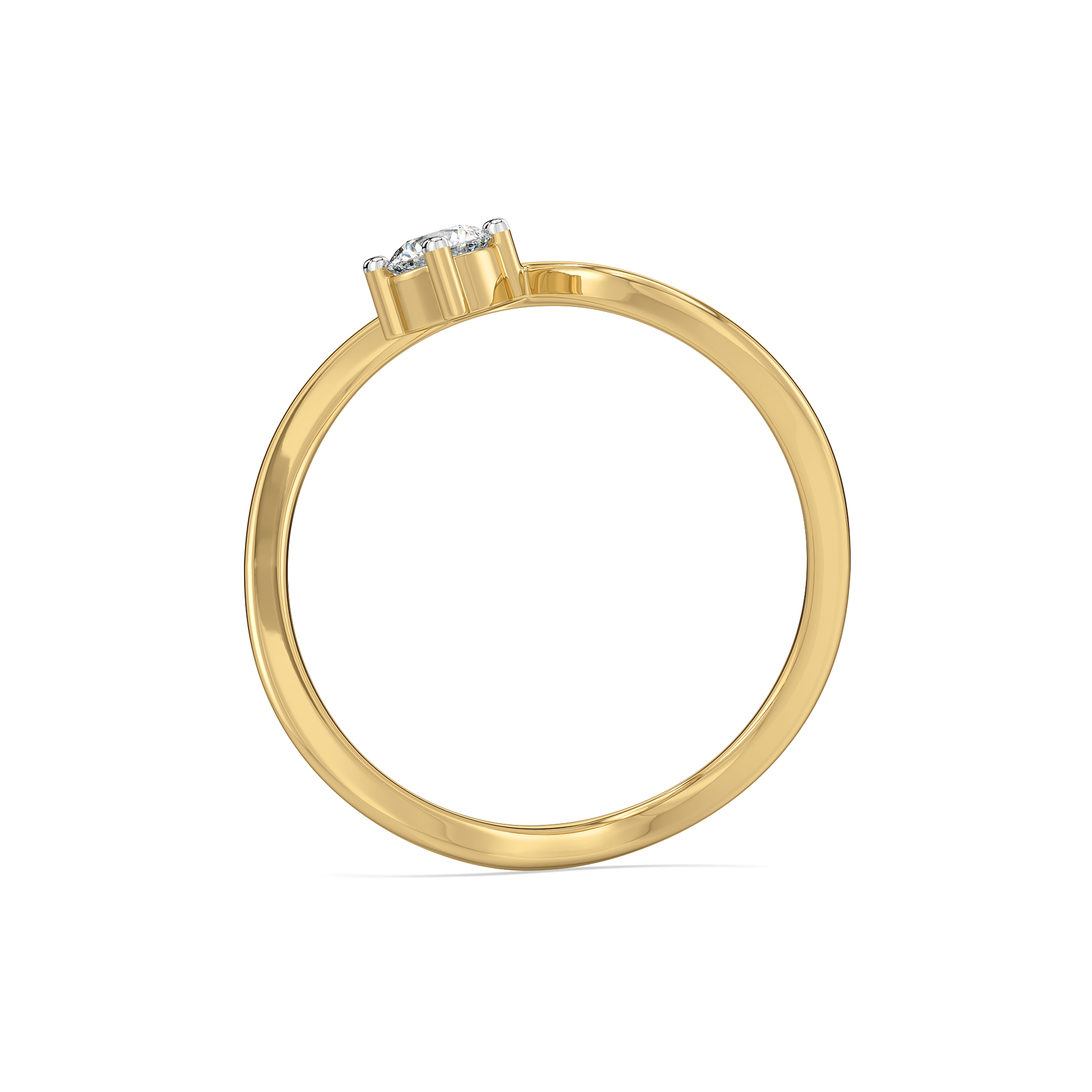 Celeste Dew Solitaire - Pure Gold Lab Diamond Fashion Ring