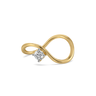 Celeste Dew Solitaire - Pure Gold Lab Diamond Fashion Ring